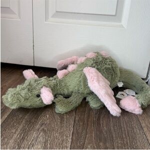 Jellycat 66cm large EXCLUSIVE Malachy Dragon Green and Pink with tags